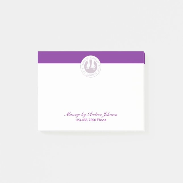 Massage Theme Post-it Notes (Front)