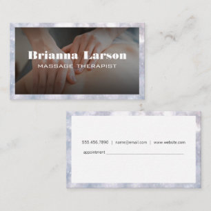 Massage Therapist Appointment Card