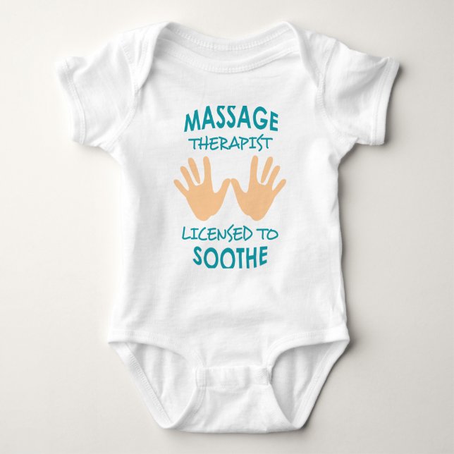 Massage Therapist Baby Bodysuit (Front)