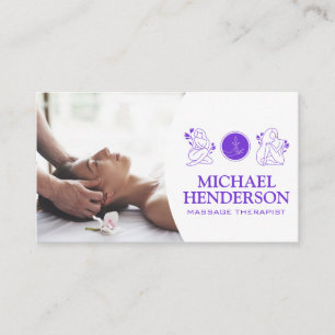 Massage Therapist Beauty Health Logo Business Card