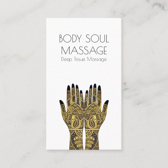 Massage Therapist Business Card (Front)