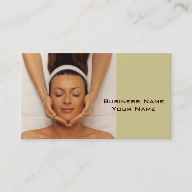 Massage Therapist Business Card (Front)