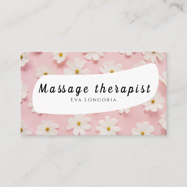 Massage therapist Business Card (Front)