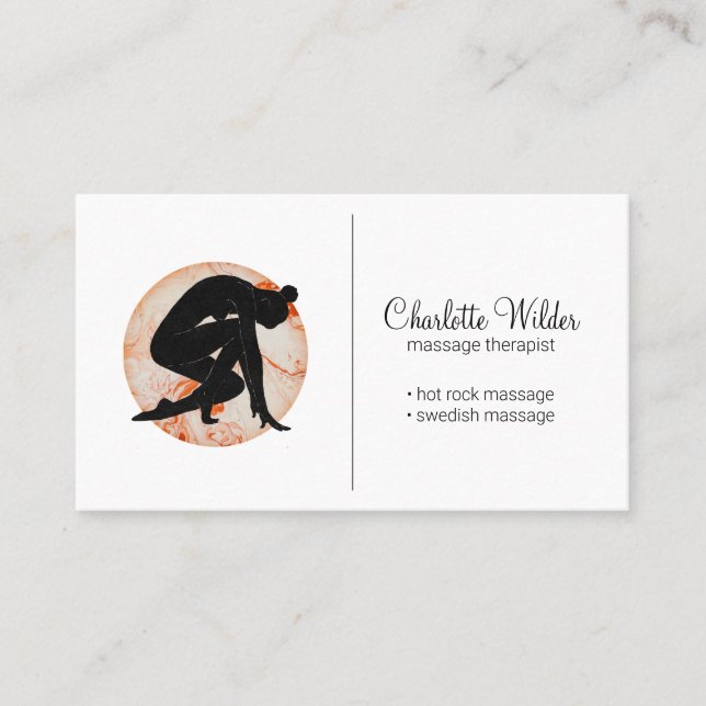 Massage Therapist Business Card (Front)