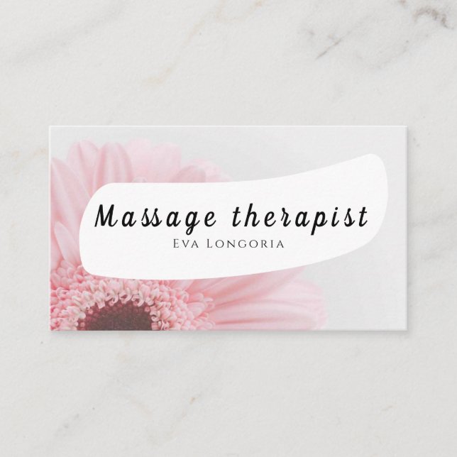 Massage therapist Business Card (Front)