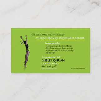 Massage Therapist Business Card