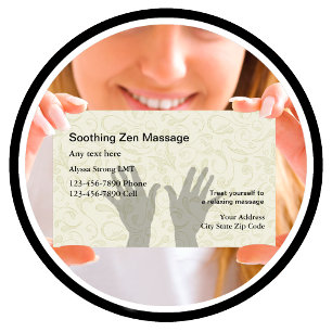 Massage Therapist Business Cards