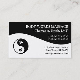 Massage Therapist Business Cards