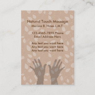 Massage Therapist Business Cards