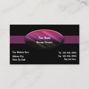 Massage Therapist Business Cards