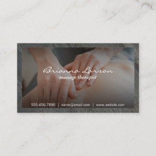 Massage Therapist   Chiropractor  Business Card