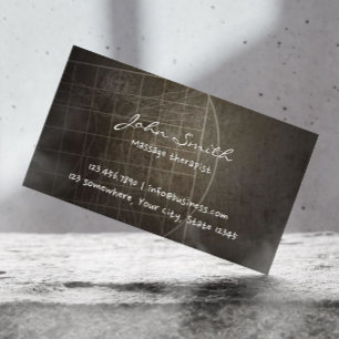 Massage Therapist Chiropractor Vintage Business Card
