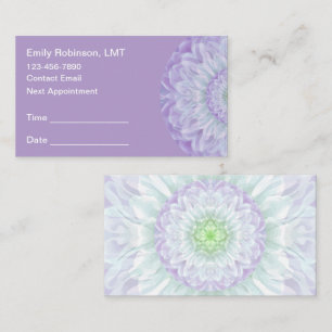 Massage Therapist Creative Appointment Cards