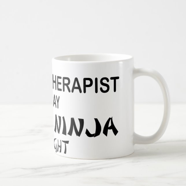 Massage Therapist Deadly Ninja by Night Coffee Mug (Right)
