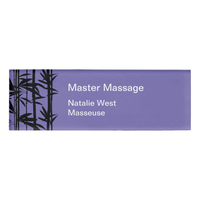 Massage Therapist Employee Name Tags (Front)