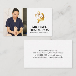Massage Therapist Foot Massage Therapy Business Card