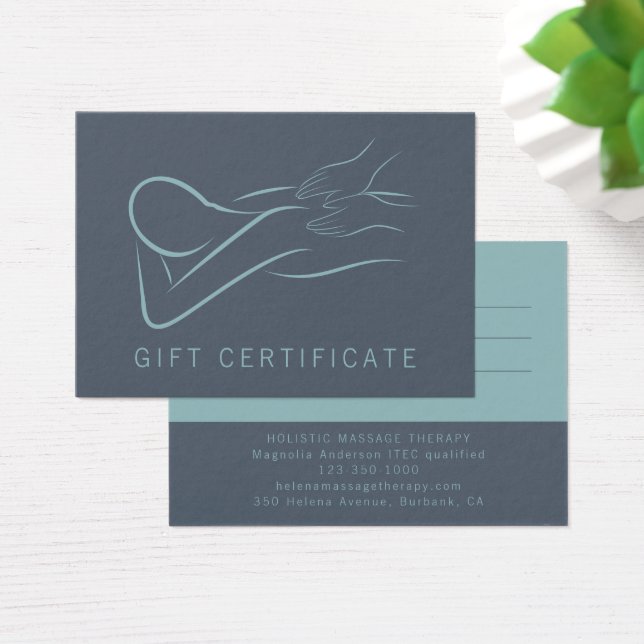 Massage Therapist Gift Certificate  (Desk)