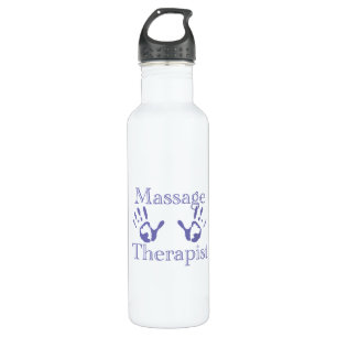 Massage Therapist Hand Prints 710 Ml Water Bottle