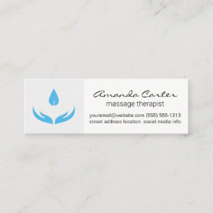 Massage Therapist   Healthcare Mini Business Card