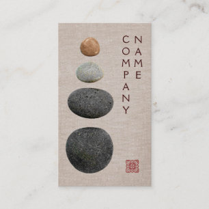Massage Therapist Hot Rocks Business Card