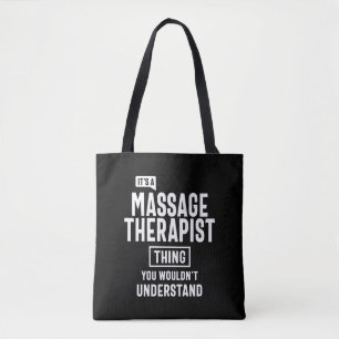 Massage Therapist Job Title Gift Tote Bag