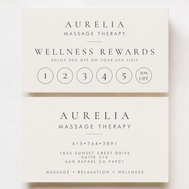 Massage Therapist Loyalty Card (Creator Uploaded)