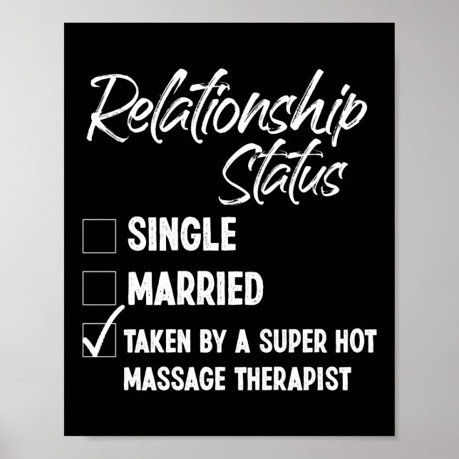Massage Therapist Massage Therapy Relationship Poster (Front)