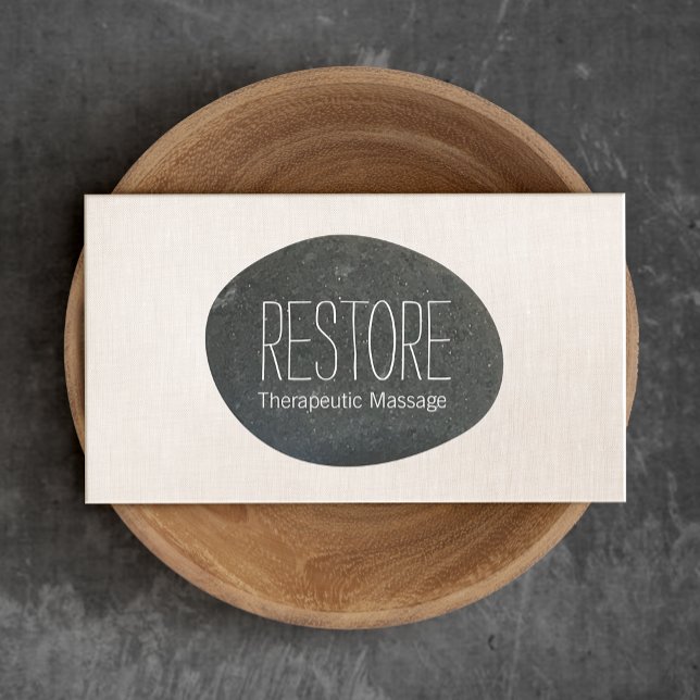 Massage Therapist & Meditation Teacher  Business Card (Creator Uploaded)