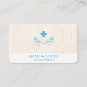 Massage Therapist   Physical Therapist Business Card