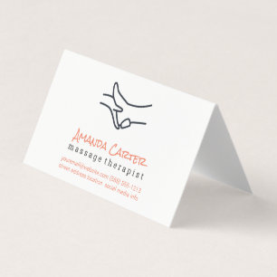 Massage Therapist Physical Therapist Business Card