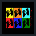 Massage Therapist Pop Art Poster<br><div class="desc">Massage Therapist Poster</div>