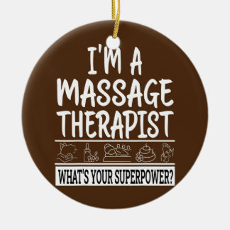 Massage Therapist Relaxation Professional Ceramic Tree Decoration
