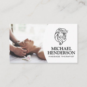 Massage Therapist   Relaxing Spa Business Card