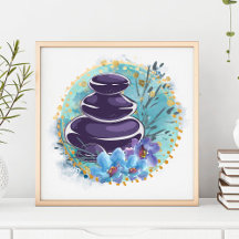 Massage Therapist Salon Spa Stylist Zen Stones