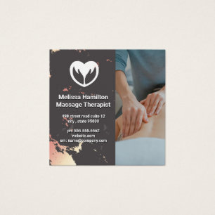 Massage Therapist   Spa   Rose Gold Marble