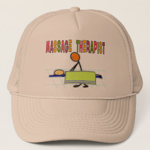 Massage Therapist Stick People Design Gifts Trucker Hat