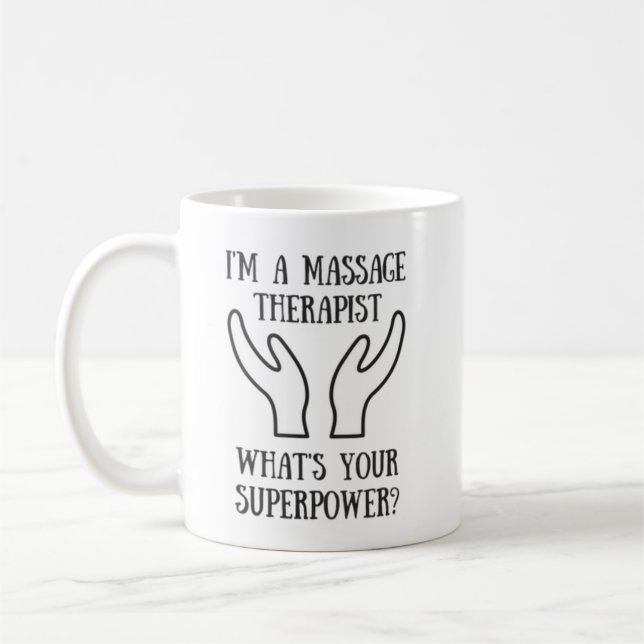 Massage Therapist Superpower Mug (Left)