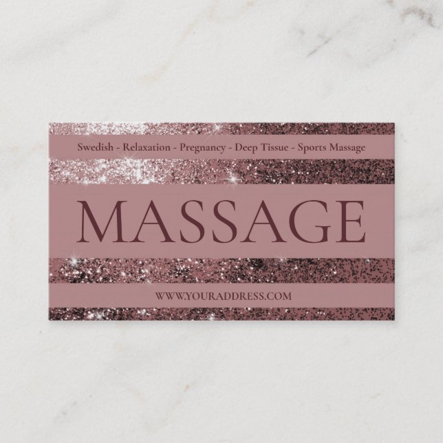 Massage Therapist Swedish Prenatal Body Healing Business Card (Front)