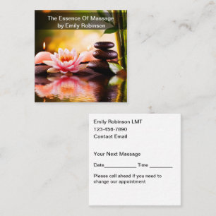 Massage Therapist Zen Appointment Cards