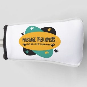 Massage Therapists Hands Rub Colourful  Golf Head Cover
