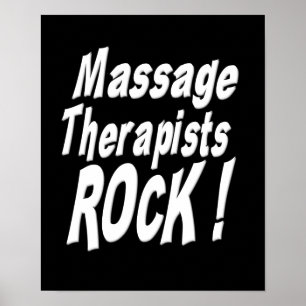 Massage Therapists Rock! Poster Print
