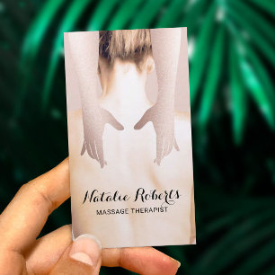 Massage Therapy Body Care Health Spa Chiropractor Business Card