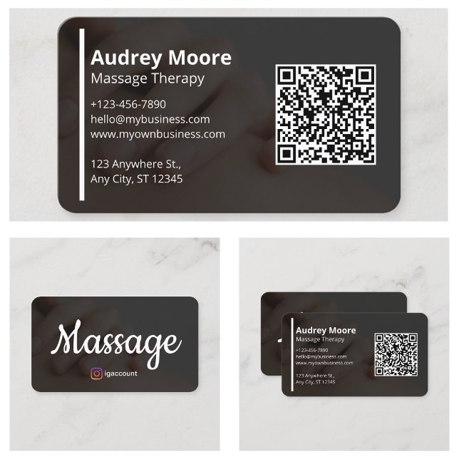 Massage Therapy Business Card (Massage Therapy Business Card
)