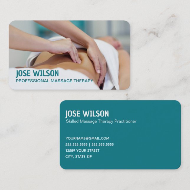 Massage Therapy Business Card (Front/Back)
