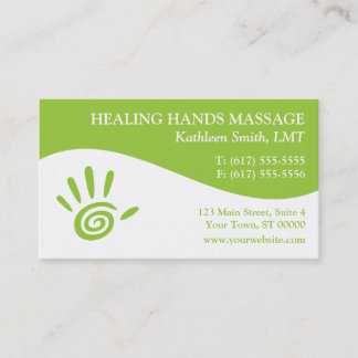 Massage Therapy Business Cards