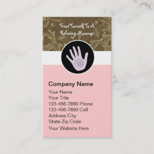 Massage Therapy Business Cards