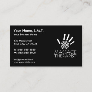 Massage Therapy Business Cards