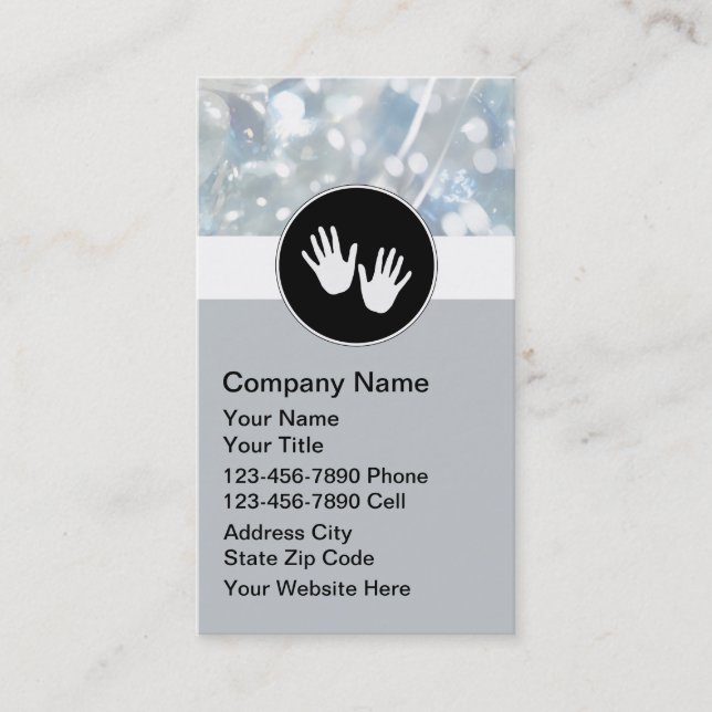 Massage Therapy Business Cards (Front)