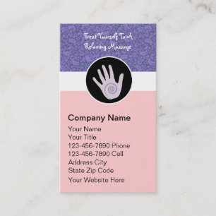 Massage Therapy Business Cards