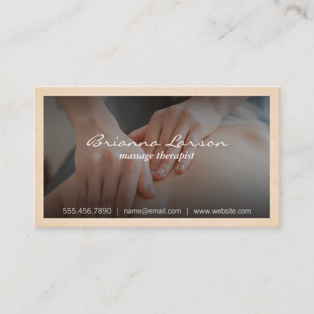 Massage Therapy | Chiropractor  Business Card (Front)